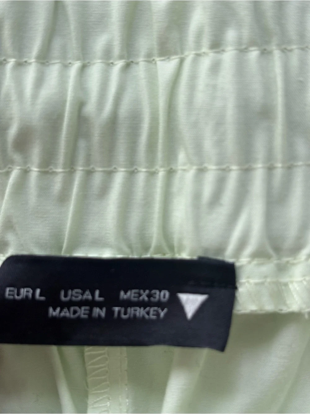 Zara Lime Cargo Pocket Mini Skirt with Front Zipper Pockets, Size Large